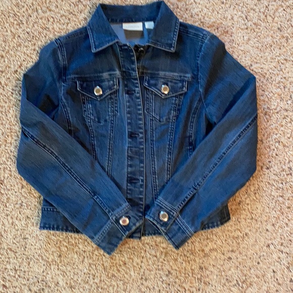 Chico’s Denim Buttoned Jacket - Picture 3 of 12